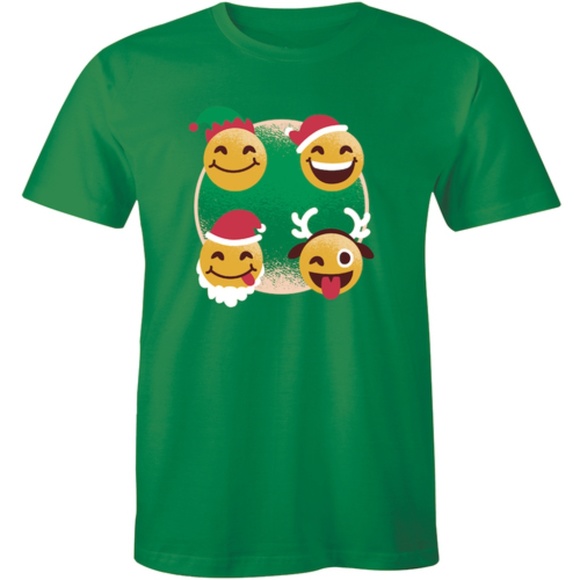 Funny Styles Christmas Emoticon Emojis T-shirt Tee - Picture 1 of 3
